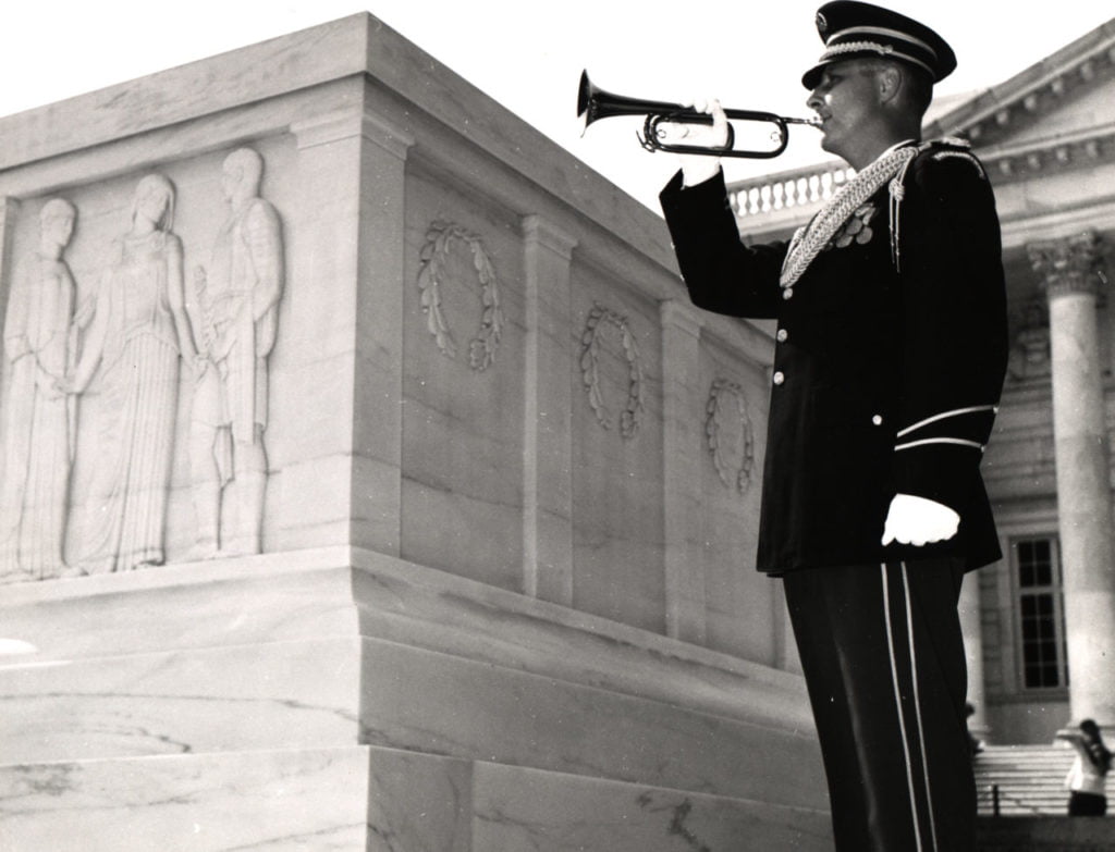 George Meyers Sounds Taps at the Tomb of the Unknowns
